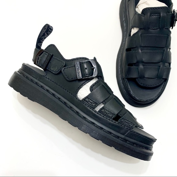 Dr. Martens Black Mono Fisherman Sandals - Picture 5 of 15